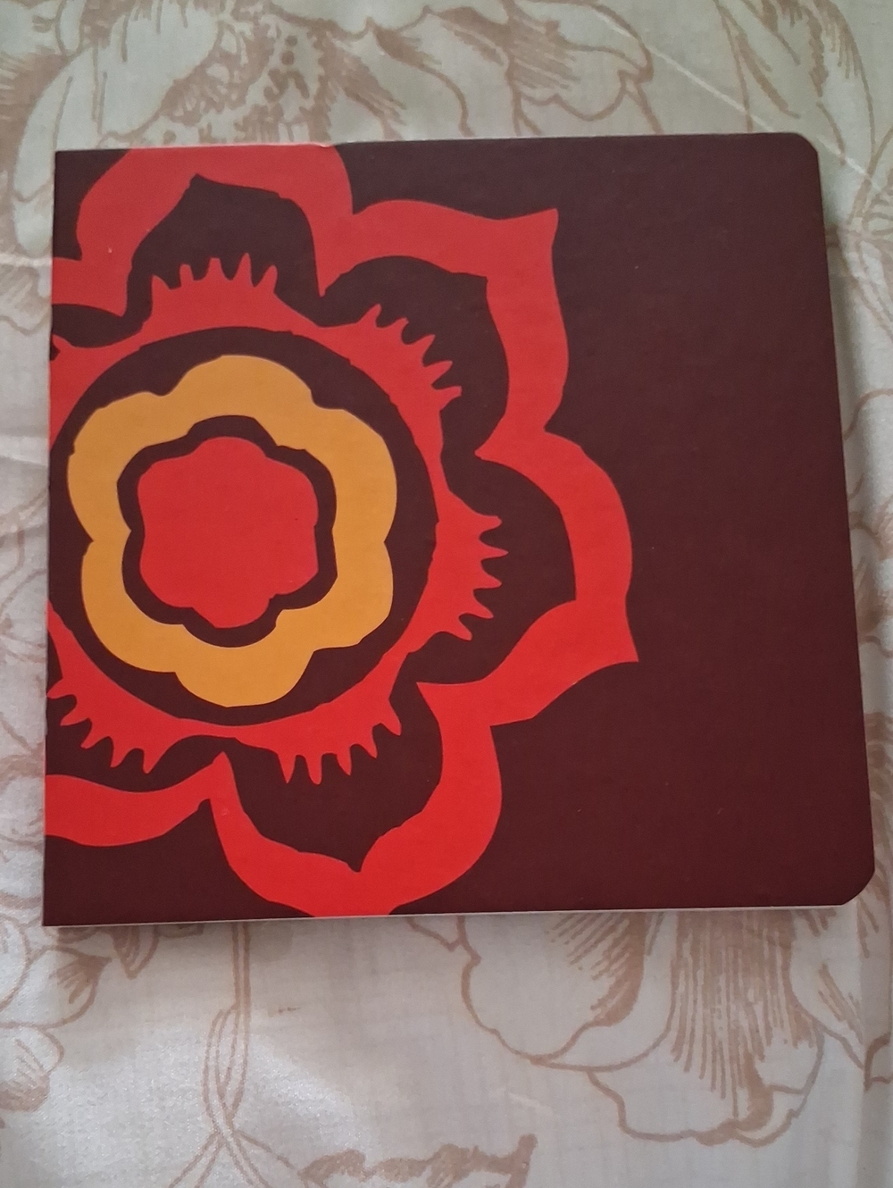 Michaels Floral Journal in Brown, Red, Orange
